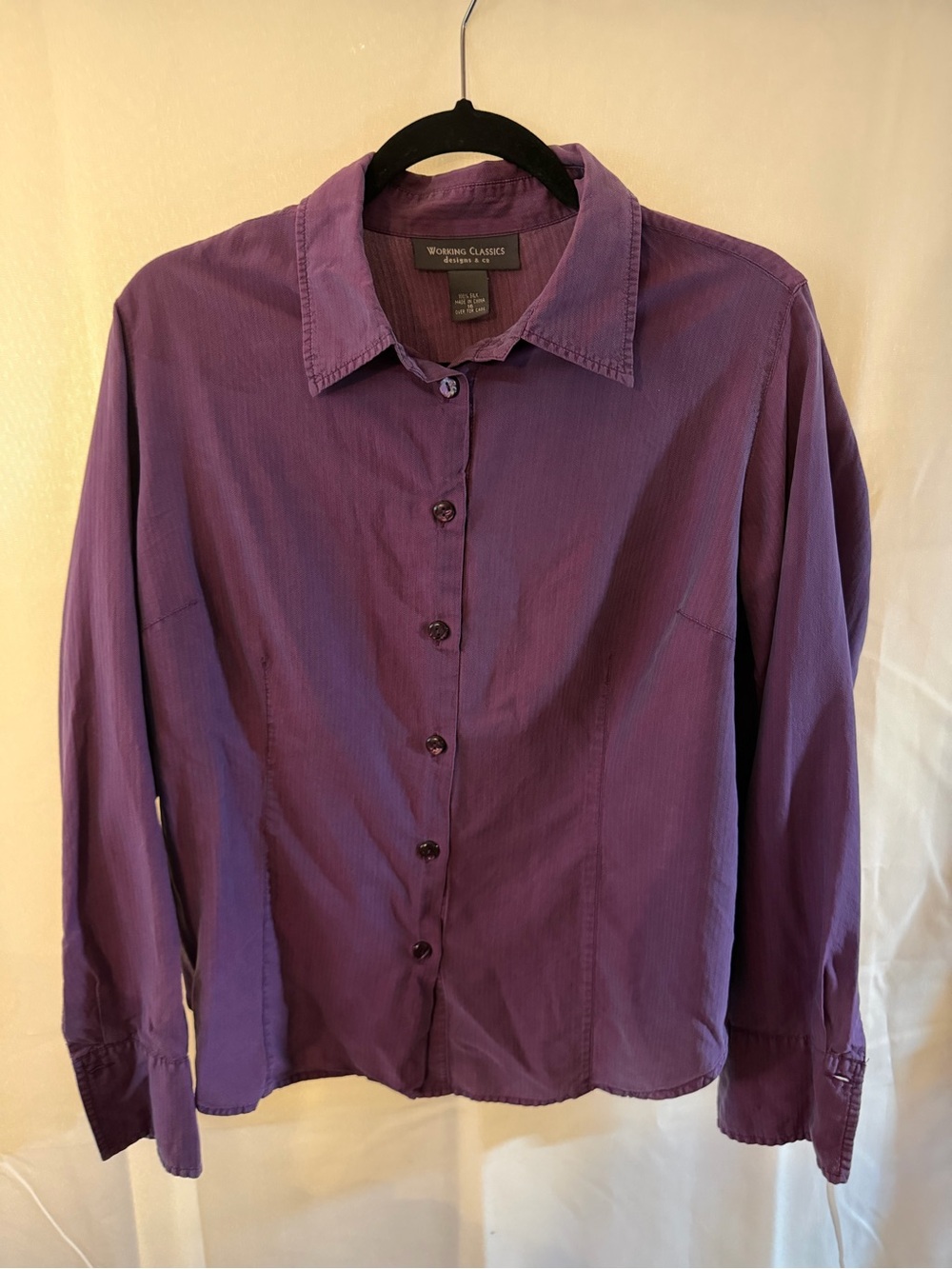 Working Classics Purple Button-Up Shirt